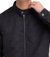 ¡SOLID Vamos Chaqueta de Piel Sintética para Hombre, Chaqueta Moderna y Versátil con Bolsillos 21301240ME 194008 Negra!
