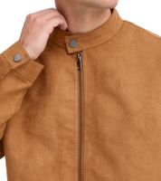 !SOLID Vamos Men's Faux Leather Jacket, Fashionable Transitional Jacket with Pockets 21301240ME 181031 Toffee Brown