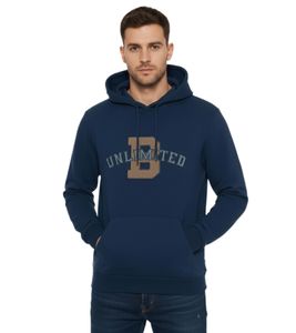Sweat à capuche BLEND pour homme en coton avec logo UNLIMITED 20717207 194024 Bleu