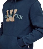 Sweat à capuche BLEND pour homme en coton avec logo UNLIMITED 20717207 194024 Bleu