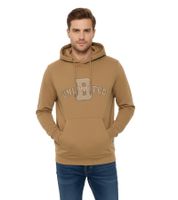 BLEND Herren Kapuzenpullover Baumwoll-Sweatshirt mit UNLIMITED Schriftzug 20717207 181018 Braun