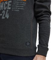 FQ1924 Erik Men's Sweatshirt Hoodie Cotton Pullover with Embroidery 21900544-ME 200278 Gray