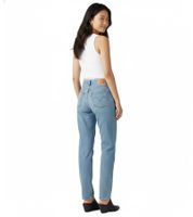 LEVI'S 501 Original Straight-Fit Women's Jeans, Denim with Tencel Cotton Blend, 12501-0576 "Switch Stitch" Blue