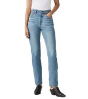LEVI'S 501 Original Straight-Fit Women's Jeans, Denim with Tencel Cotton Blend, 12501-0576 "Switch Stitch" Blue
