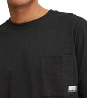 11 PROJECT Emilio Men's Long-Sleeve Basic Shirt with Crew Neck, Cotton Shirt 21300996ME 194008 Black