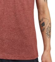 11 PROJECT Santo Men's Cotton T-Shirt, Heathered Summer Shirt with Chest Pocket 20715236 ME 191540 Rust Red