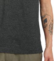 11 PROJECT Santo Men's Cotton T-Shirt, Heathered Summer Shirt with Chest Pocket 20715236 ME 194007 Black