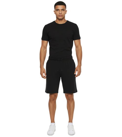 NORTH BEND Brendan Herren Sweat-Shorts Freizeit Bermuda mit Viskose und Taschen 223450MMM 1001 Schwarz