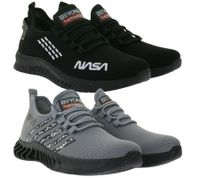 BEYOND THE RAINBOW Freizeit-Sneaker mit NASA Schriftzug Alltags-Schuhe Turnschuhe CSK206 in Schwarz oder Grau