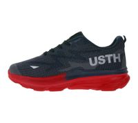 U.S ATHLETIC Nitro Herren Freizeit-Sneaker mit "USTH"-Print Schnür-Schuhe Turnschuhe Navy/Rot