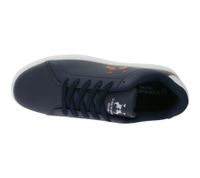 U.S. ATHLETIC Street Men's City Sneakers with Logo Print, Lace-Up Shoes, Navy