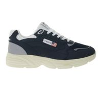 Baskets décontractées pour homme U.S. ATHLETIC Flag, style oversize, à lacets, bleu marine/blanc