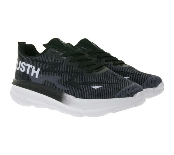 Baskets Nitro décontractées pour homme U.S. Athletic avec imprimé « USTH », à lacets, noir/blanc