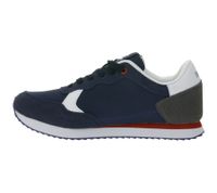 U.S. Athletic Speed ​​Run Men's Sports Sneakers in Canvas Suede Look Lace-up Shoes Trainers Navy/Red/White/Grey