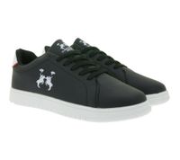 Baskets de ville pour homme U.S. Athletic Street, modèle City, à lacets, noires, avec logo imprimé