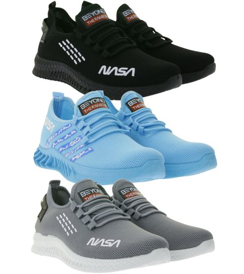 Sneakers casual da uomo BEYOND THE RAINBOW con logo NASA - Scarpe per tutti i giorni in blu, nero o grigio