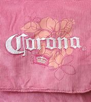 Bolso bandolera Corona para mujer con logo bordado - Artículo de colección - Varios modelos: bolso de lona, ​​bolso shopper pequeño o bolso bowling en rosa o beige/marrón