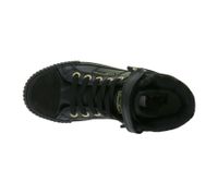Zapatillas deportivas BRITISH KNIGHTS Roco para niñas, de caña media, con estampado de leopardo, cordones y caña plegable, modelo B48-3709C-02, color negro.