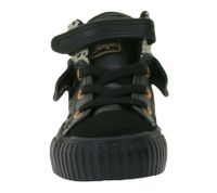 Zapatillas deportivas BRITISH KNIGHTS Roco Baby de caña media con estampado de guepardo - Zapatos con cordones y caña plegable - Niñas B48-3709I-01 Negro