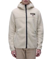 NAPAPIJRI T-Tynik FZH Herren Fleece-Jacke nachhaltige Sweat-Jacke mit seitlichen Eingriffstaschen Fleecejacke Schwarz oder Beige