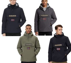 NAPAPIJRI Rainforest Pocket 2 wasserabweisende Anorak-Jacke Winter-Jacke Schwarz, Dunkelblau, Dunkelgrau oder Khaki