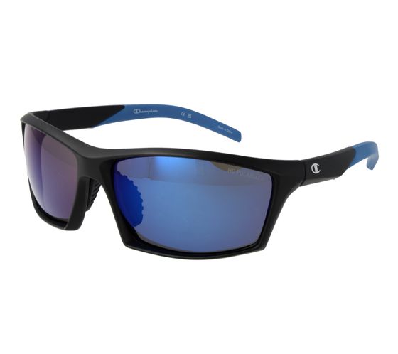 Gafas de sol deportivas Champion para hombre, lentes espejadas, polarizadas, categoría 3, CU514201, azul/negro