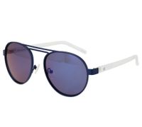 Gafas de sol Champion para hombre, estilo casual, con lentes espejadas, polarizadas, categoría 3, CU515304, azul/transparente