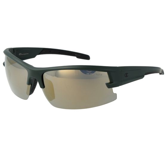 Gafas de sol deportivas Champion para hombre, lentes espejadas, polarizadas, categoría 3, CU516101 Oro/Verde