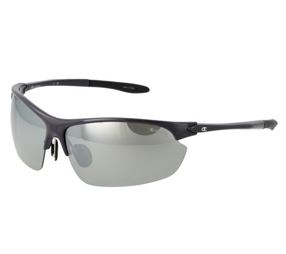Gafas de sol deportivas Champion para hombre, lentes polarizadas espejadas, categoría 3, CU513002, gris