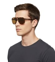 Gafas de sol Champion para hombre, estilo casual, con lentes espejadas, ideales para vacaciones, categoría de filtro 3, modelo CU513403, color marrón