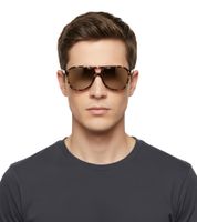 Gafas de sol Champion para hombre, estilo casual, con lentes espejadas, ideales para vacaciones, categoría de filtro 3, modelo CU513403, color marrón