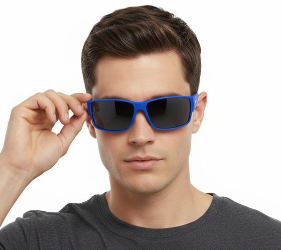 Champion Sport Sonnenbrille Herren Sport-Brille polarisierte Urlaubs-Brille UVA&UVB Schutz CU514602 Blau