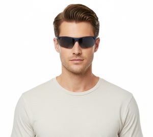 Champion Sport Sonnenbrille Herren Sport-Brille verspiegelte Urlaubs-Brille polarisiert Filterkategorie 3 CU513003 Dunkelblau