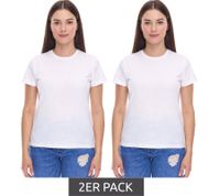 2-Pack PUMA Blank Base Women's T-Shirt, Sustainable Cotton Shirt, Sports Shirt, Fitness Shirt 678258 01 White