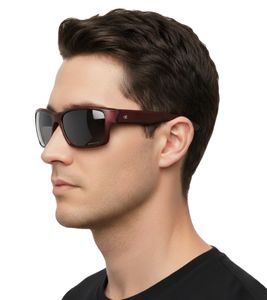 Gafas de sol Champion para hombre, gafas casuales polarizadas, gafas de vacaciones, filtro categoría 3, CU514303, rojo burdeos/negro