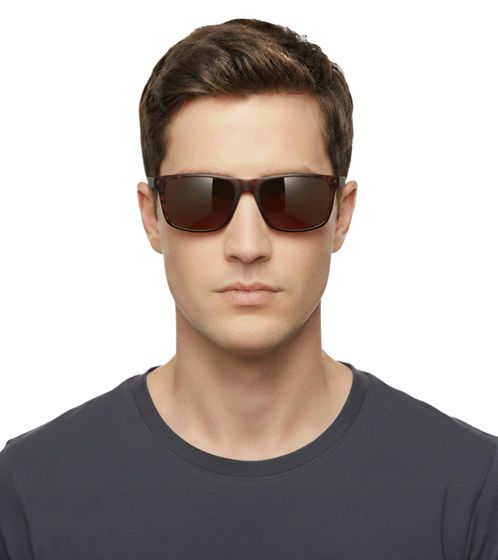 Gafas de sol Champion para hombre, estilo casual, con lentes espejadas, ideales para vacaciones, categoría de filtro 3, CU516203, color marrón mate