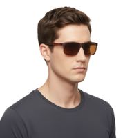 Gafas de sol Champion para hombre, estilo casual, con lentes espejadas, ideales para vacaciones, categoría de filtro 3, CU516203, color marrón mate
