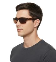 Gafas de sol polarizadas Champion para hombre, estilo casual, ideales para vacaciones, con montura ligeramente transparente CU514603 Marrón