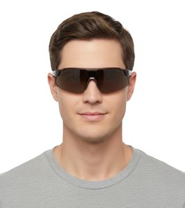 Gafas de sol deportivas Champion para hombre, lentes espejadas, polarizadas, categoría 3, CU514004, color marrón