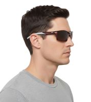 Gafas de sol deportivas Champion para hombre, polarizadas, ideales para vacaciones (CU514204) Marrón/Burdeos-Rojo-Gris
