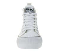 BRITISH KNIGHTS Kaya Mid Women's Mid-Top Sneakers with Reinforced Toe, Lace-Up Shoes B49-3709-02 White