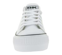BRITISH KNIGHTS Kaya Low, Sneakers basse da donna in tela con punta rinforzata, stringate, B49-3705-01, Bianco