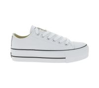 BRITISH KNIGHTS Kaya Low, Sneakers basse da donna in tela con punta rinforzata, stringate, B49-3705-01, Bianco