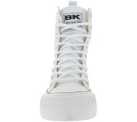 Sneakers alte da donna BRITISH KNIGHTS Kaya High in tela con suola platform, stringate e punta rinforzata, B49-3703-01 Bianco
