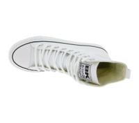 Sneakers alte da donna BRITISH KNIGHTS Kaya High in tela con suola platform, stringate e punta rinforzata, B49-3703-01 Bianco