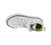 BRITISH KNIGHTS Kaya Mid Kids' Mid-Top Canvas Sneakers with Reinforced Toe, Lace-Up Shoes for Teen Boys and Girls, B49-3709C-02, White