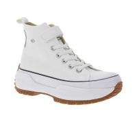 BRITISH KNIGHTS Kaya Mid Fly Kids' Mid-Top Canvas Sneakers with Serrated Sole, Lace-Up Shoes for Teen Boys and Girls, B49-3702C-02, White