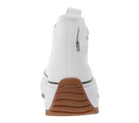 BRITISH KNIGHTS Kaya Mid Fly Kids' Mid-Top Canvas Sneakers with Serrated Sole, Lace-Up Shoes for Teen Boys and Girls, B49-3702C-02, White