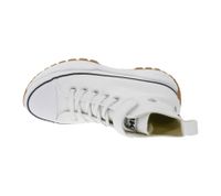 BRITISH KNIGHTS Kaya Mid Fly Kids' Mid-Top Canvas Sneakers with Serrated Sole, Lace-Up Shoes for Teen Boys and Girls, B49-3702C-02, White