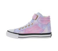 BRITISH KNIGHTS Dee Kids' Mid-Top Sneakers with Gradient Color, Girls' Lace-Up Shoes with Reinforced Toe B49-3734C-07 White/Blue/Pink/Multicolor